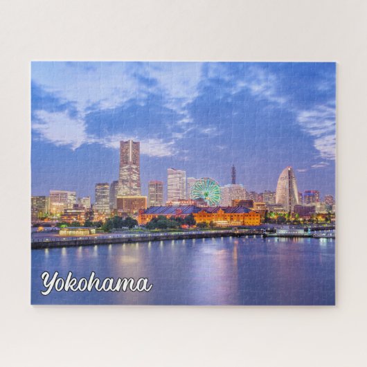 Yokohama Skyline, Japan Puzzle (Horizontal)