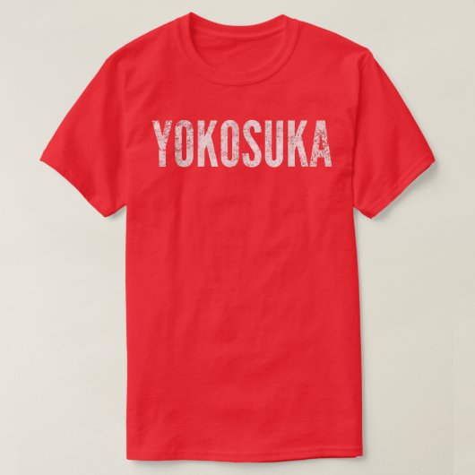 Yokosuka Japan gestörter grafischer T - Shirt (Design vorne)