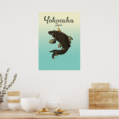 Yokosuka Japan Reiseplakat Poster (Küche)