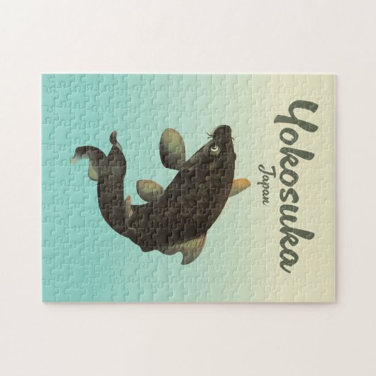 Yokosuka Japan Reiseplakat Puzzle (Horizontal)