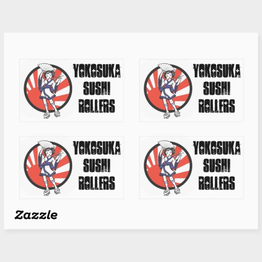 Yokosuka Sushi Roller Sticker 2 (Blatt)