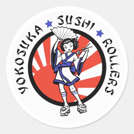 Yokosuka Sushi Rollers Stickers (Vorderseite)