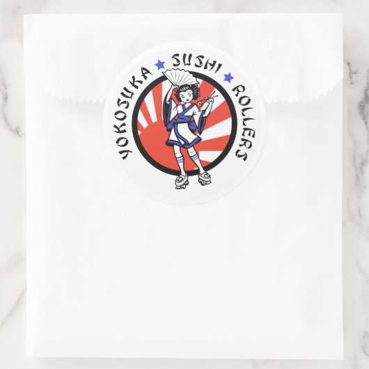 Yokosuka Sushi Rollers Stickers (Tasche)