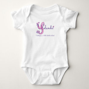 Yolanda Girls Name & Bedeutung Y Monogram Shirt