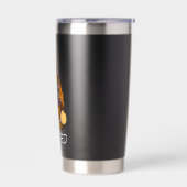 Yolked Hen – Funny Strong Chicken Kettlebell Gym Thermobecher (Links)