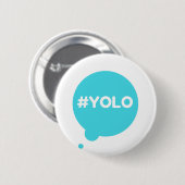 YOLO aquamarin Abzeichen Button (Vorne & Hinten)