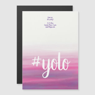 Yolo Aquarell motivierend Party Einladungen