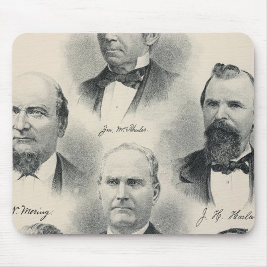 Yolo Co lithographische Portraits Mousepad (Vorne)