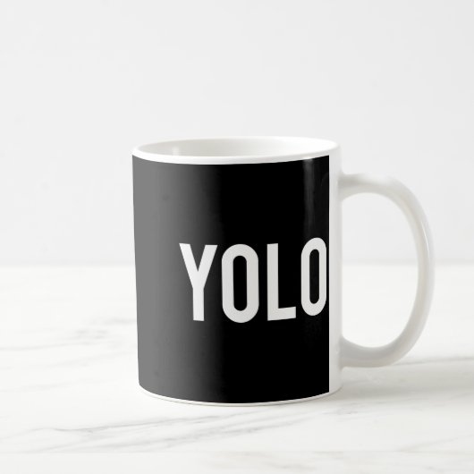 Yolo - Cool New Hip Hop Rap Funny Gift Tee  Kaffeetasse (Rechts)