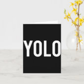 Yolo - Cool New Hip Hop Rap Funny Gift Tee  Karte (Gelbe Blume)