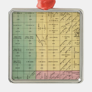 Yolo County 4 Silbernes Ornament