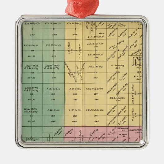 Yolo County 4 Silbernes Ornament (Vorne)