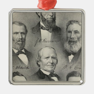 Yolo County Porträts Ornament Aus Metall