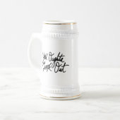 YOLO durch Liebe ich Bierglas (Vorderseite Links)