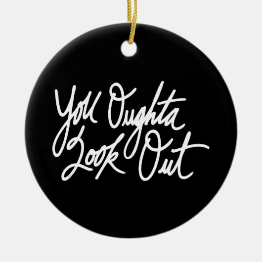 YOLO durch Liebe ich Keramik Ornament (Vorne)