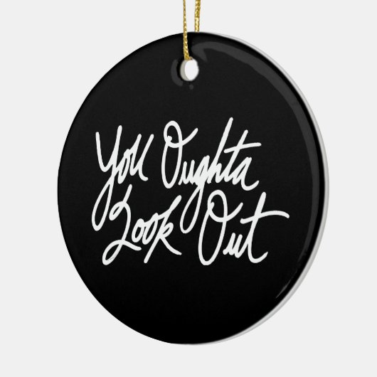 YOLO durch Liebe ich Keramik Ornament (Links)