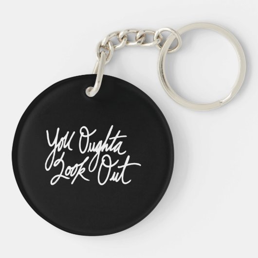 YOLO durch Liebe ich Schlüsselanhänger (Rückseite)