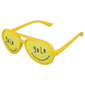 YOLO Funky Face Party Glasses Partybrille (Schrägansicht)