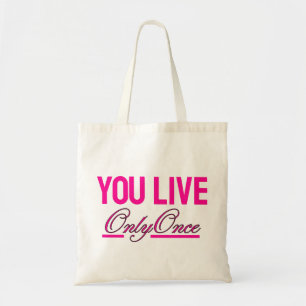 YOLO Inspirations-Tasche - Rosa YOLO-Tasche Tragetasche