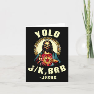 Yolo Jk Brb Jesus Lustiger Ostertag Bibel Vintage Karte