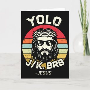Yolo Jk Brb Jesus Ostertag Lustige Auferstehung Ch Karte