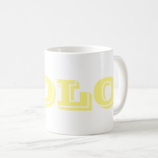 YOLO KAFFEETASSE (VorderseiteRechts)