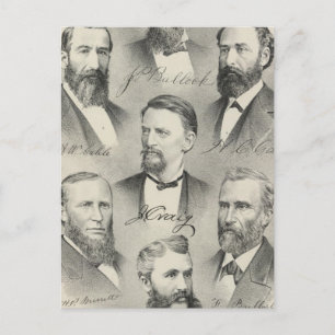 Yolo Landkreis lithographische Portraits Postkarte