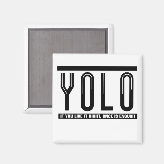 YOLO MAGNET (Vorderseite/Rückseite)