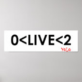 YOLO Math Funny Poster (Vorne)