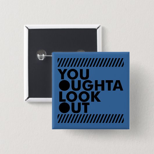 YOLO mit Vorsicht Button (Vorne & Hinten)