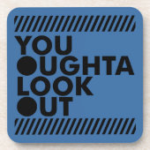 YOLO mit Vorsicht Untersetzer (Vorderseite)