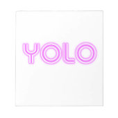 YOLO NOTIZBLOCK (Vorderseite)