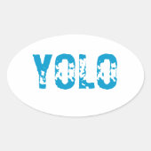 YOLO OVALER AUFKLEBER (Vorderseite)