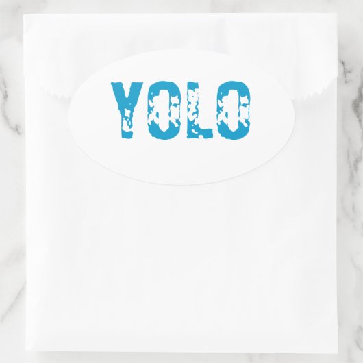 YOLO OVALER AUFKLEBER (Tasche)