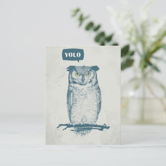 YOLO POSTKARTE (Stehend Vorderseite)