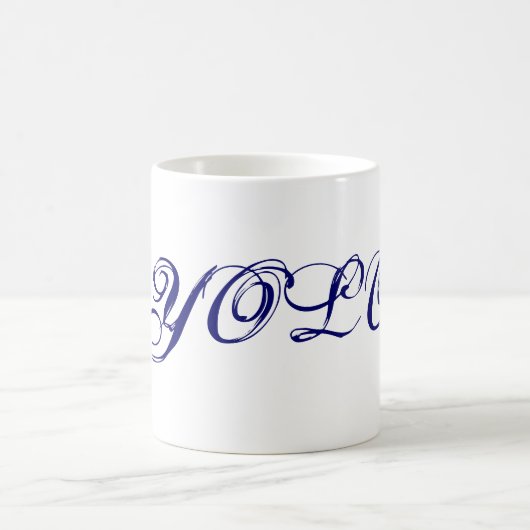 YOLO-Produktion Kaffeetasse (Mittel)