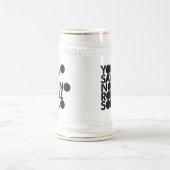 YOLO-Rollensolo gefüllt Bierglas (Mittel)