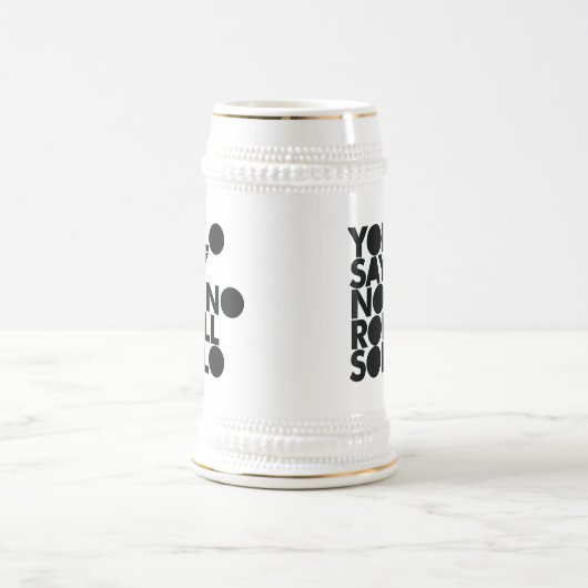 YOLO-Rollensolo gefüllt Bierglas (Mittel)