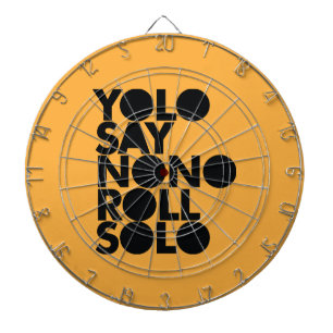 YOLO-Rollensolo gefüllt Dartscheibe