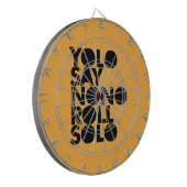 YOLO-Rollensolo gefüllt Dartscheibe (Vorderseite Links)