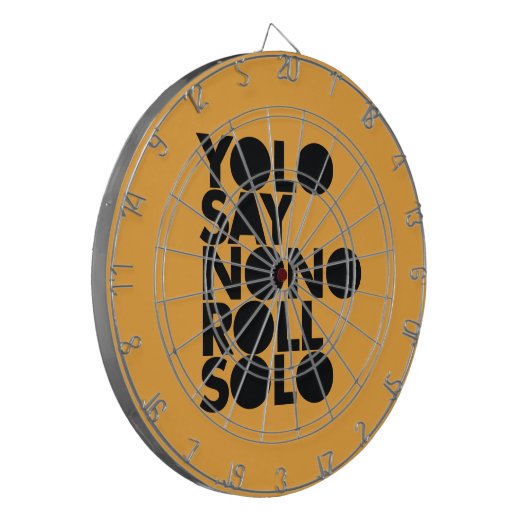 YOLO-Rollensolo gefüllt Dartscheibe (Vorderseite Links)