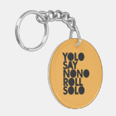 YOLO-Rollensolo gefüllt Schlüsselanhänger (Vorderseite links)