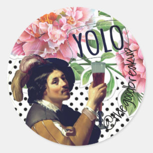 YOLO RUNDER AUFKLEBER