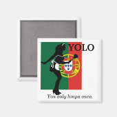 YOLO - Sie nur einmal hinken - Kühlschrankmagnet (Vorderseite/Rückseite)