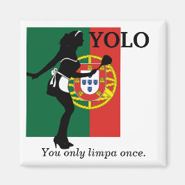 YOLO - Sie nur einmal hinken - Kühlschrankmagnet