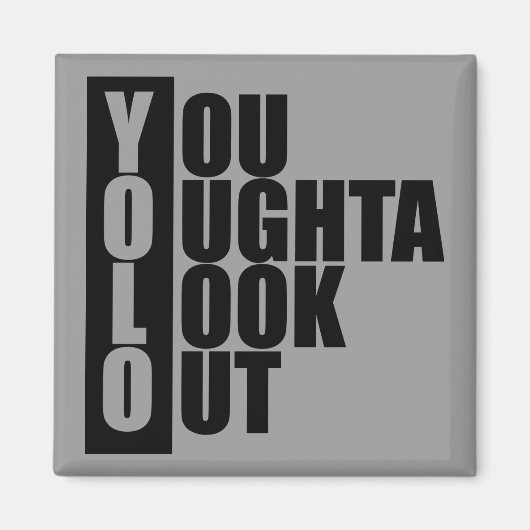 YOLO Vertikal Box Magnet (Vorne)