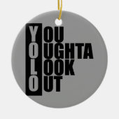 YOLO-Vertikale-Kasten Keramik Ornament (Vorne)