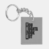 YOLO-Vertikale-Kasten Schlüsselanhänger (Vorderseite links)