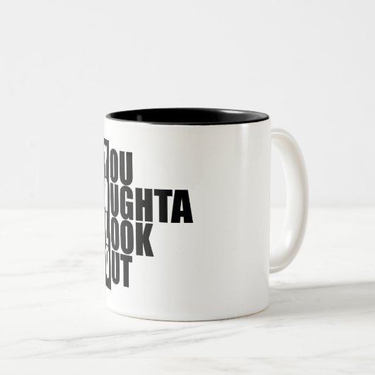 YOLO-Vertikale-Kasten Zweifarbige Tasse (VorderseiteRechts)