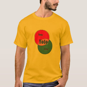Yolo Yoyo Rolo venn diagramm T-Shirt